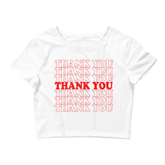 Thank You Crop Tee